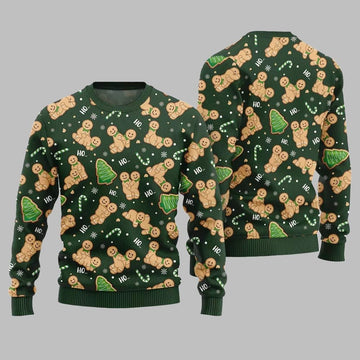 Naughty Gingerbread Ugly Sweater Christmas 2026 - Moonbestprint