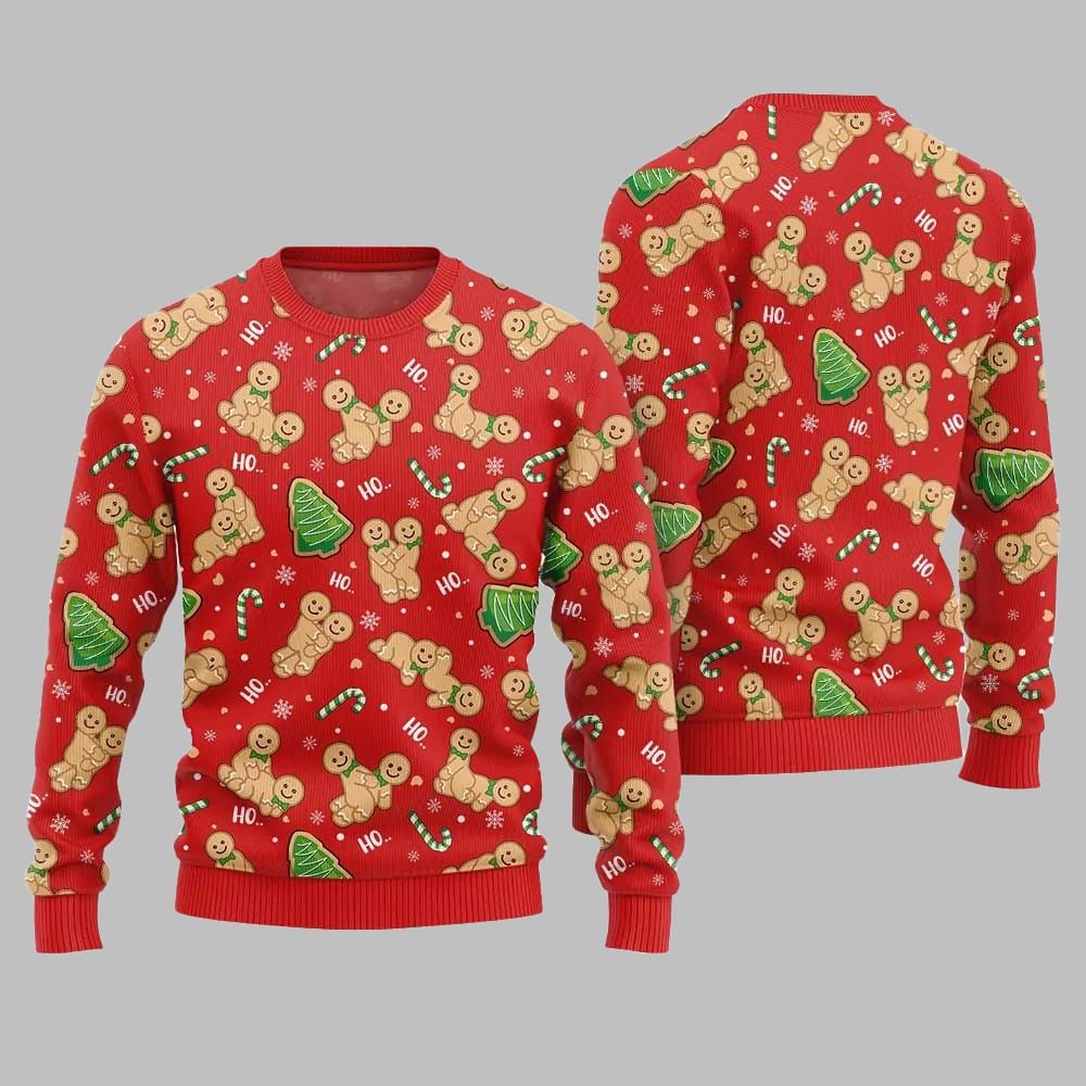 Naughty Gingerbread Ugly Sweater Christmas 2026 - Moonbestprint
