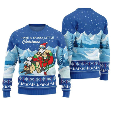 Naughty Santa Ugly Holiday Sweater - Moonbestprint