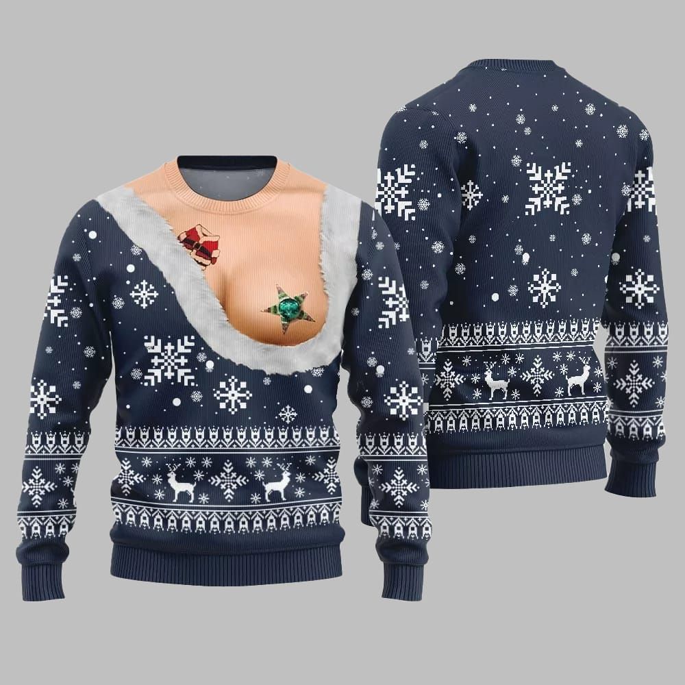 Naughty Ugly Sweater Christmas 2026 - Moonbestprint