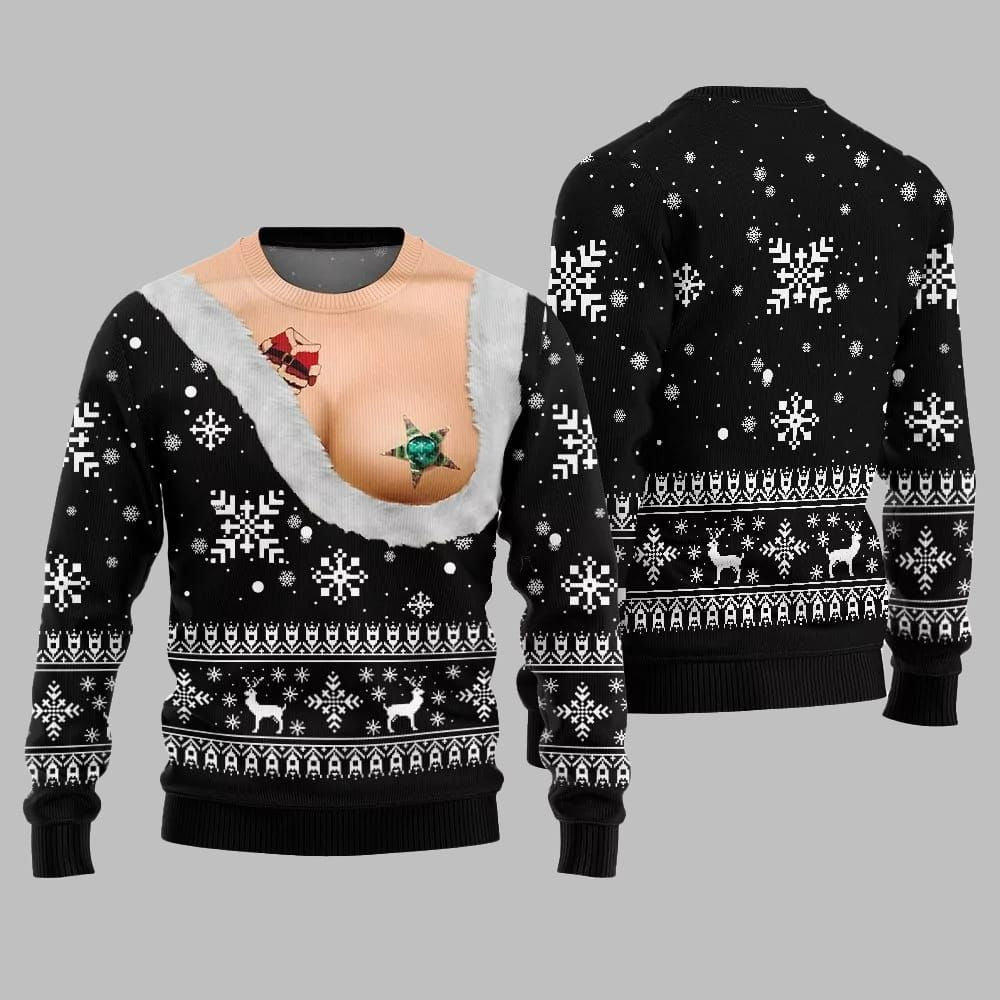Naughty Ugly Sweater Christmas 2026 - Moonbestprint