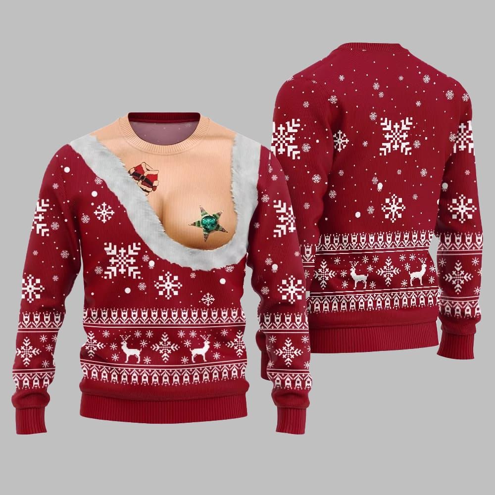 Naughty Ugly Sweater Christmas 2026 - Moonbestprint
