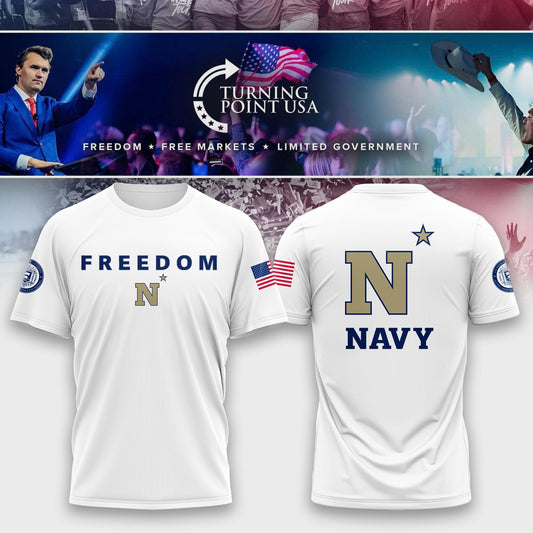 Navy Campus Freedom Tshirt | VO51 Moonbestprint