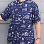 Go Navy Fan Pattern / Hawaiian Shirt – Moonbestprint