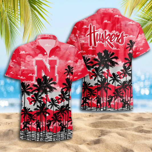 Nebraska Cornhuskers Hawaiian Shirt Trending Summer, NCAA Hawaiian Shirt Moonbestprint