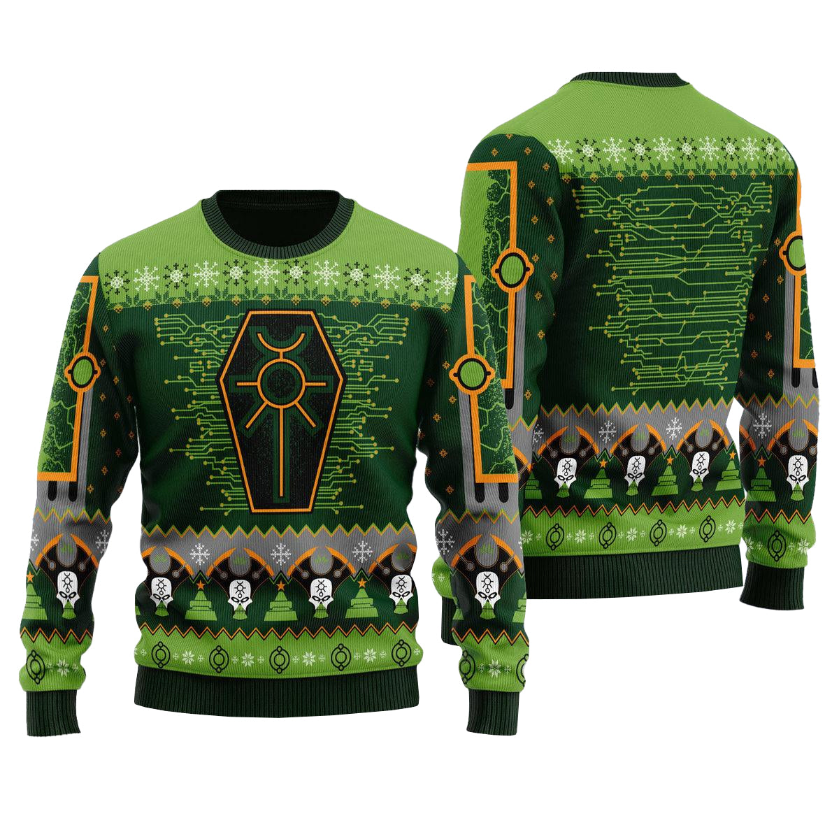 Nefarious Necron Ugly Christmas Sweater – Moonbestprint