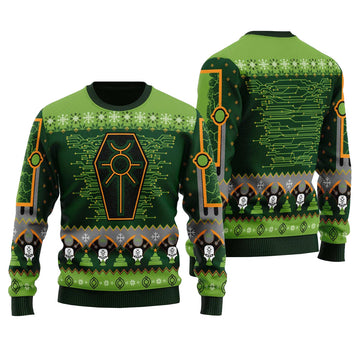 Nefarious Necron Ugly Christmas Sweater – Moonbestprint