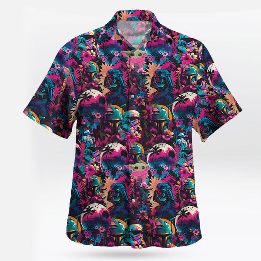 Neon Star Wars Tropical Galaxy Hawaiian Shirt – Moonbestprint
