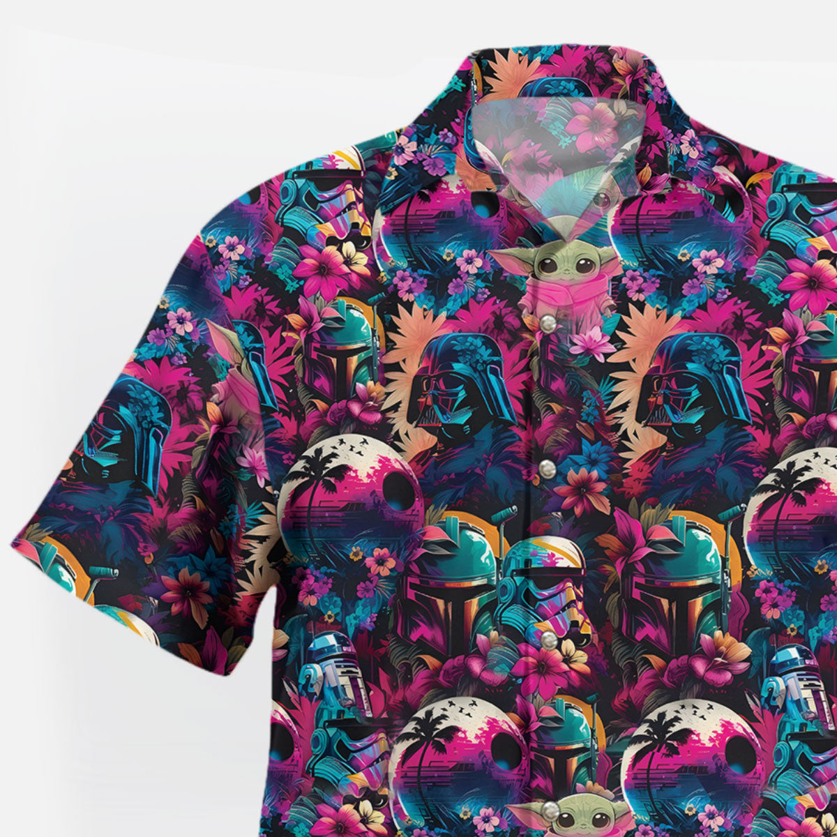 Neon Star Wars Tropical Galaxy Hawaiian Shirt – Moonbestprint