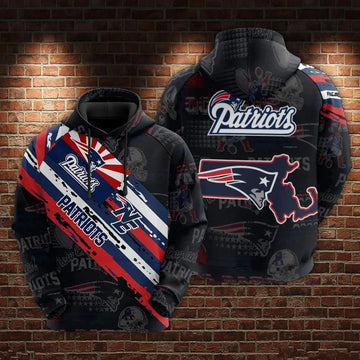 New England Patriots 3D Hoodie, NFL Hoodie Moonbestprint