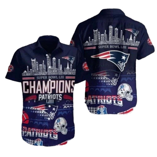 New England Patriots City Of Champions Hawaiian Shirt - Moonbestprint
