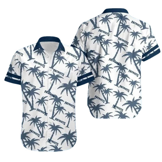 New England Patriots Classic Palms Coconut Hawaiian Shirt - Moonbestprint