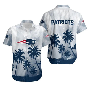 New England Patriots Coconut Trees Hawaiian Shirt 2, NFL Hawaiian Shirt Moonbestprint