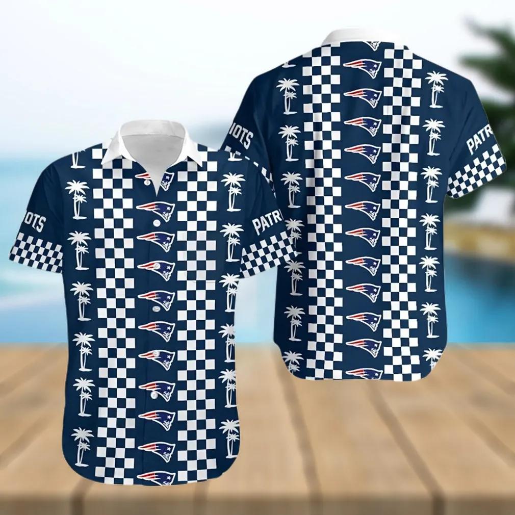 New England Patriots Coconut Trees Hawaiian Shirt, NFL Hawaiian Shirt Moonbestprint