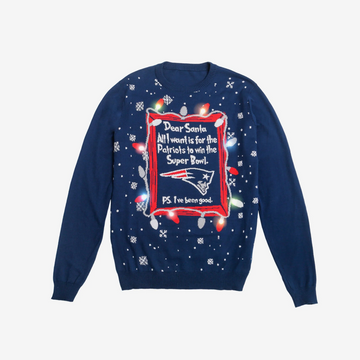 New England Patriots Dear Santa To Win Super Bowl Ugly Christmas Sweater 2025 – Moonbestprint