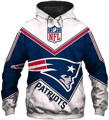 New England Patriots Football 3D Hoodie, NFL Hoodie Moonbestprint