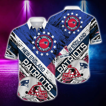 New England Patriots Football Helmet Hawaiian Shirt, NFL Hawaiian Shirt Moonbestprint