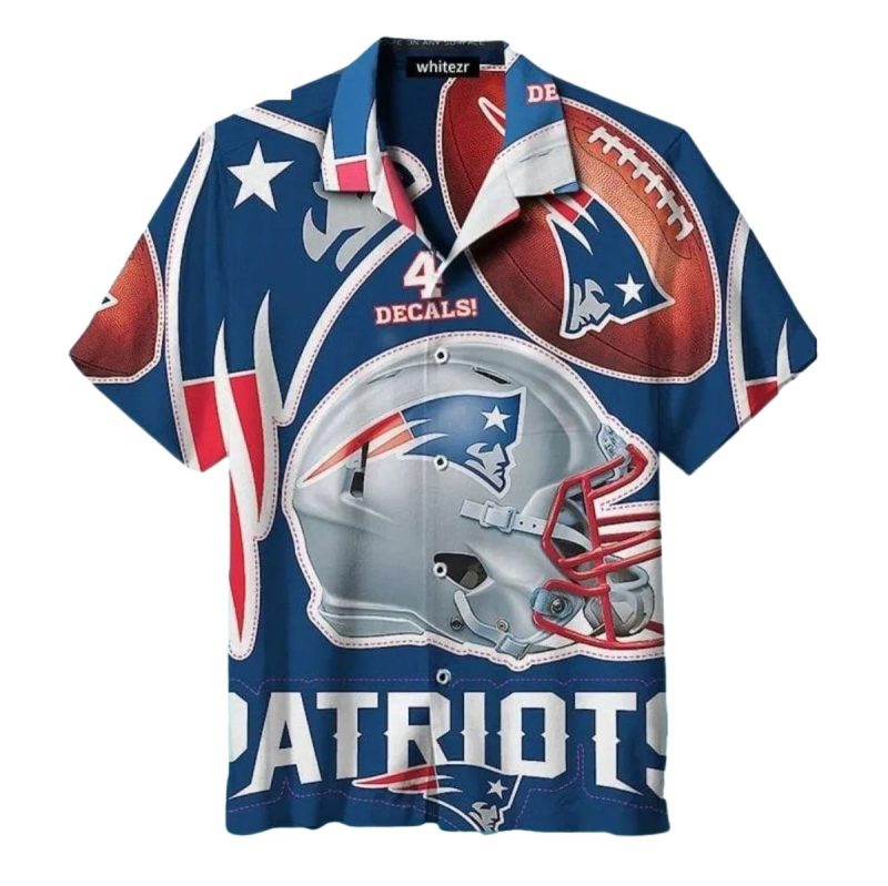 New England Patriots Gridiron Legacy Patriots Helmet Hawaiian Shirt - Moonbestprint