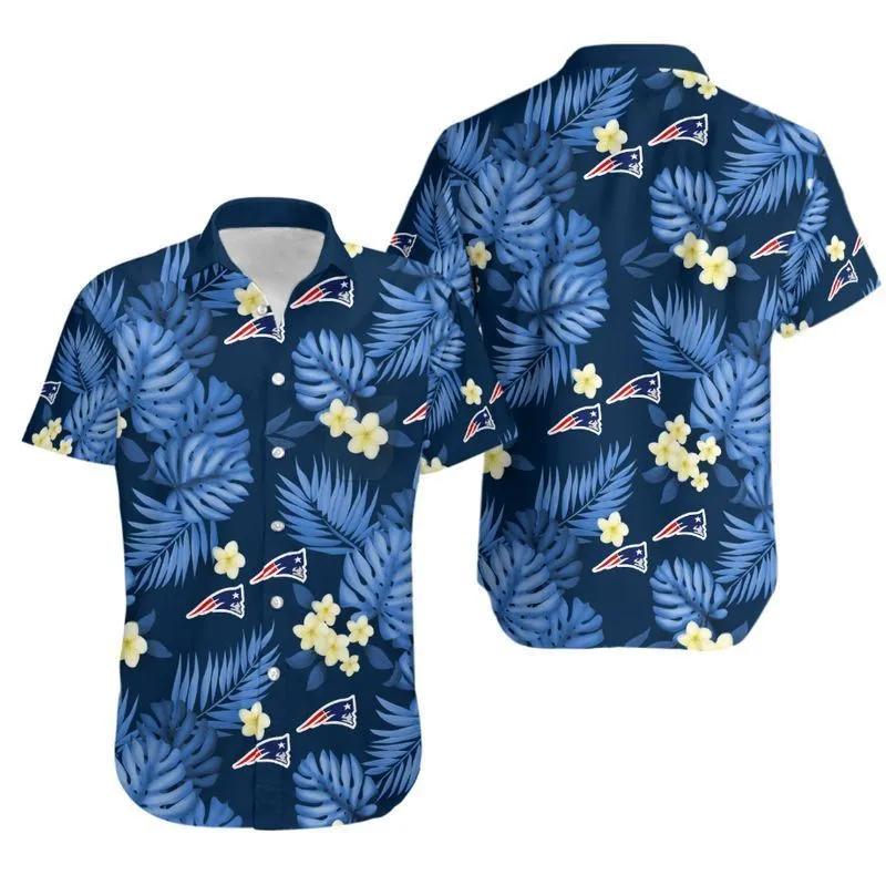 New England Patriots Logo Football Art Hawaiian Shirt 3, NFL Hawaiian Shirt Moonbestprint