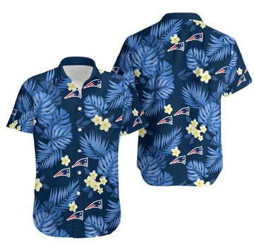 New England Patriots Logo Football Art Hawaiian Shirt 3, NFL Hawaiian Shirt Moonbestprint