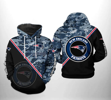 New England Patriots NFL Camo Team 3D Hoodie, NFL Hoodie Moonbestprint