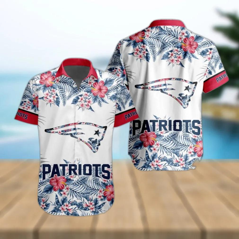 New England Patriots Special Floral Tropical Team Hawaiian Shirt, NFL Hawaiian Shirt Moonbestprint