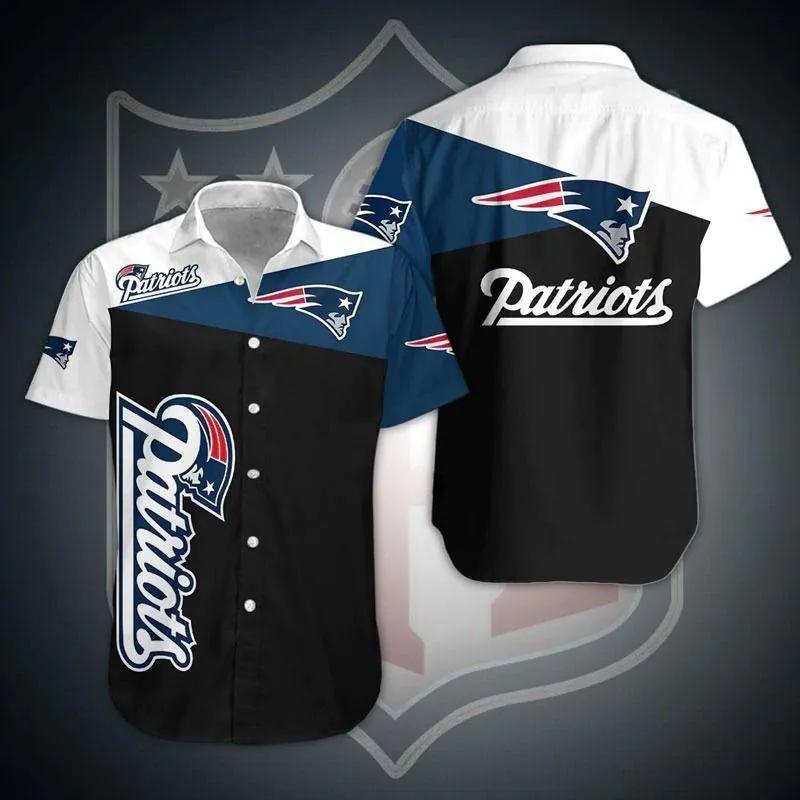New England Patriots Summer Design Hawaiian Shirt, NFL Hawaiian Shirt Moonbestprint