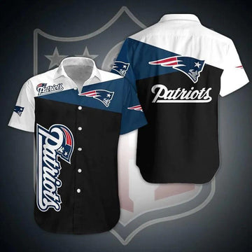 New England Patriots Summer Design Hawaiian Shirt, NFL Hawaiian Shirt Moonbestprint
