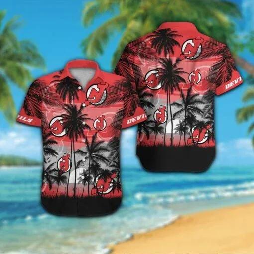 New Jersey Devils Hawaiian Shirt 1, NHL Hawaiian Shirt Moonbestprint