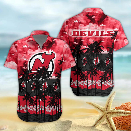 New Jersey Devils Hawaiian Shirt 2, NHL Hawaiian Shirt Moonbestprint
