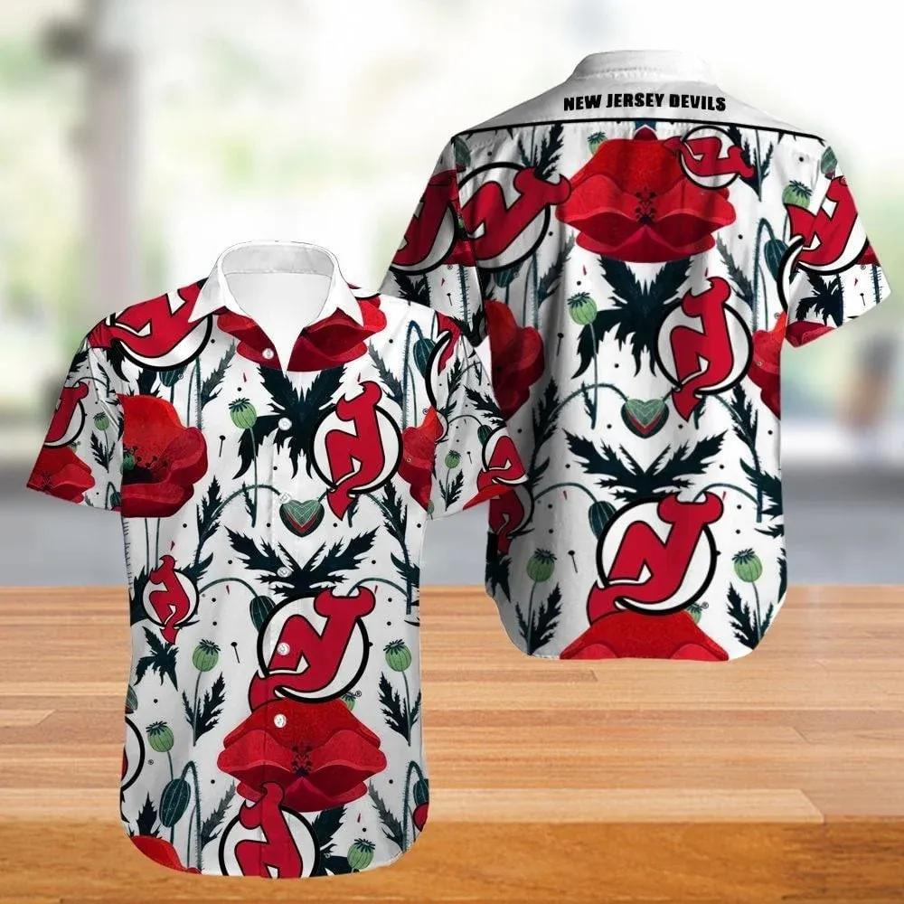 New Jersey Devils Hawaiian Shirt 3, NHL Hawaiian Shirt Moonbestprint