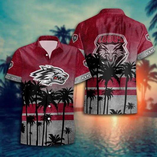 New Mexico Lobos Style Hot Trending Summer Aloha Hawaiian Shirt, NCAA Hawaiian Shirt Moonbestprint