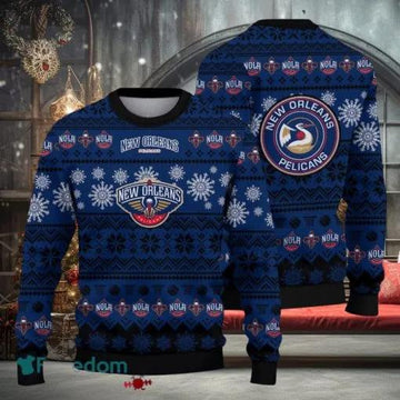 New Orleans Pelicans Basketball Ugly Christmas Sweater, NBA Chritsmas Sweater Moonbestprint