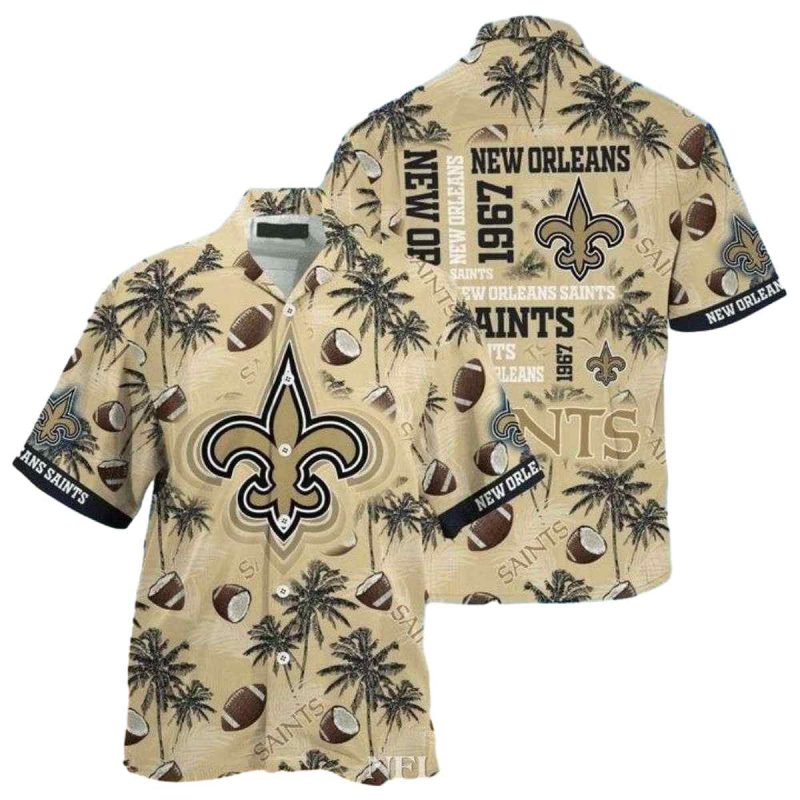 New Orleans Saints 1967 Beach Vibes Hawaiian Shirt - Moonbestprint