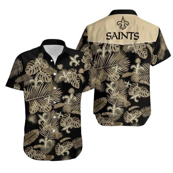 New Orleans Saints 3d Aloha Hawaiian Shirt, NFL Hawaiian Shirt Moonbestprint