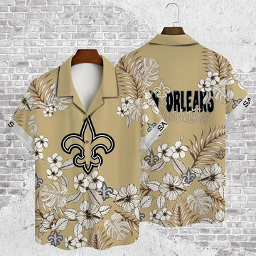 New Orleans Saints AOP Hawaiian Shirt, NFL Hawaiian Shirt Moonbestprint