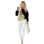New Orleans Saints Achmed Skull Gold Black AOP Sweatshirt - Moonbestprint