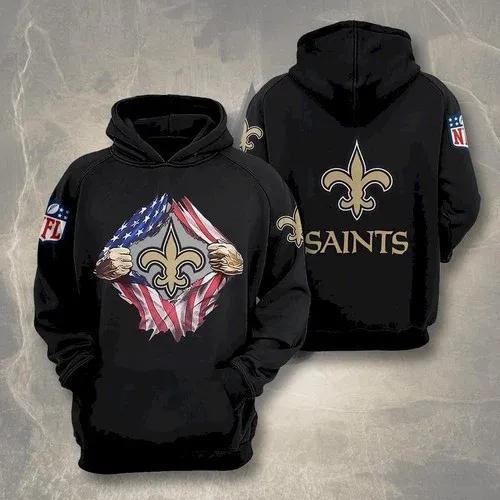 New Orleans Saints Blood Inside Me Heart 3D Hoodie, NFL Hoodie Moonbestprint