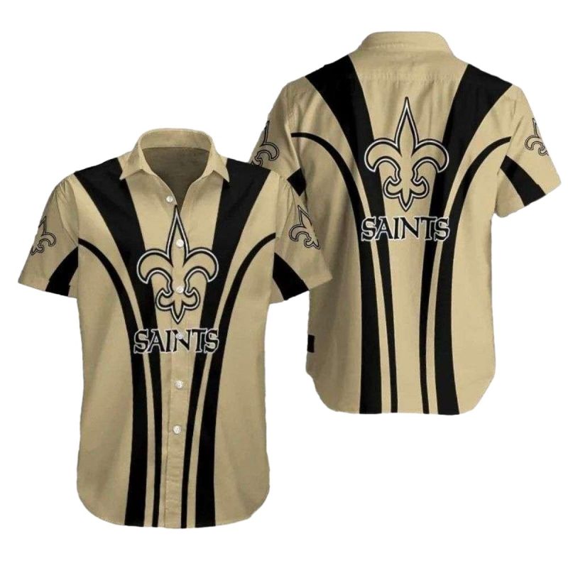 New Orleans Saints Classic Gold Rush Hawaiian Shirt - Moonbestprint