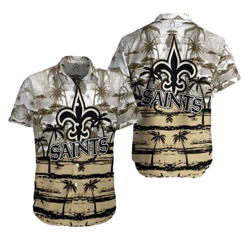 New Orleans Saints Coconut Beachfront Hawaiian Shirt - Moonbestprint