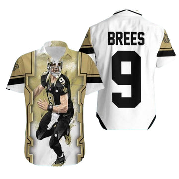New Orleans Saints Drew Brees Hawaiian Shirt - Moonbestprint