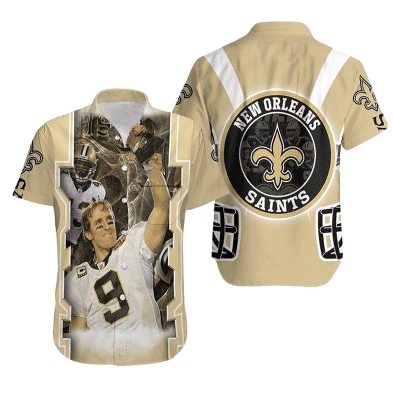 New Orleans Saints Drew Brees No 9 Legend Hawaiian Shirt - Moonbestprint