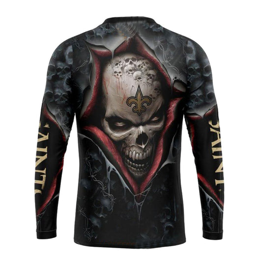 New Orleans Saints Halloween Horror Skull AOP Sweatshirt - Moonbestprint