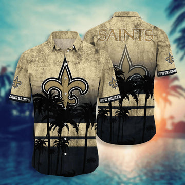 New Orleans Saints Hawaii Shirt Short Style Hot Trending Summer, NFL Hawaiian Shirt Moonbestprint