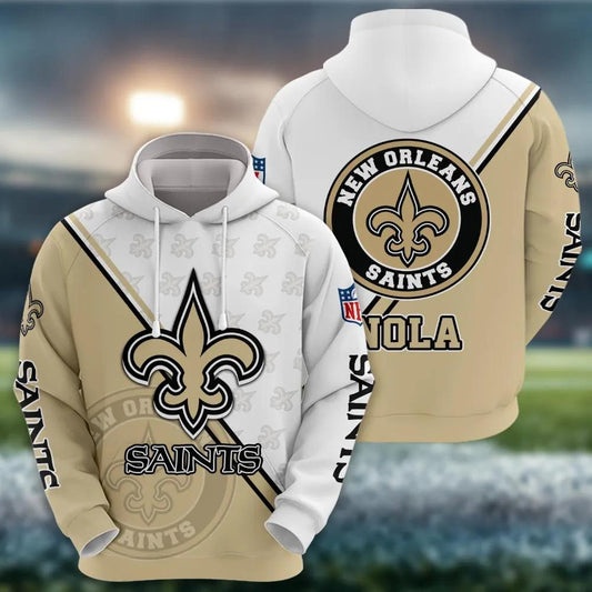 New Orleans Saints Logo 3D Clothing, NFL Hoodie Moonbestprint