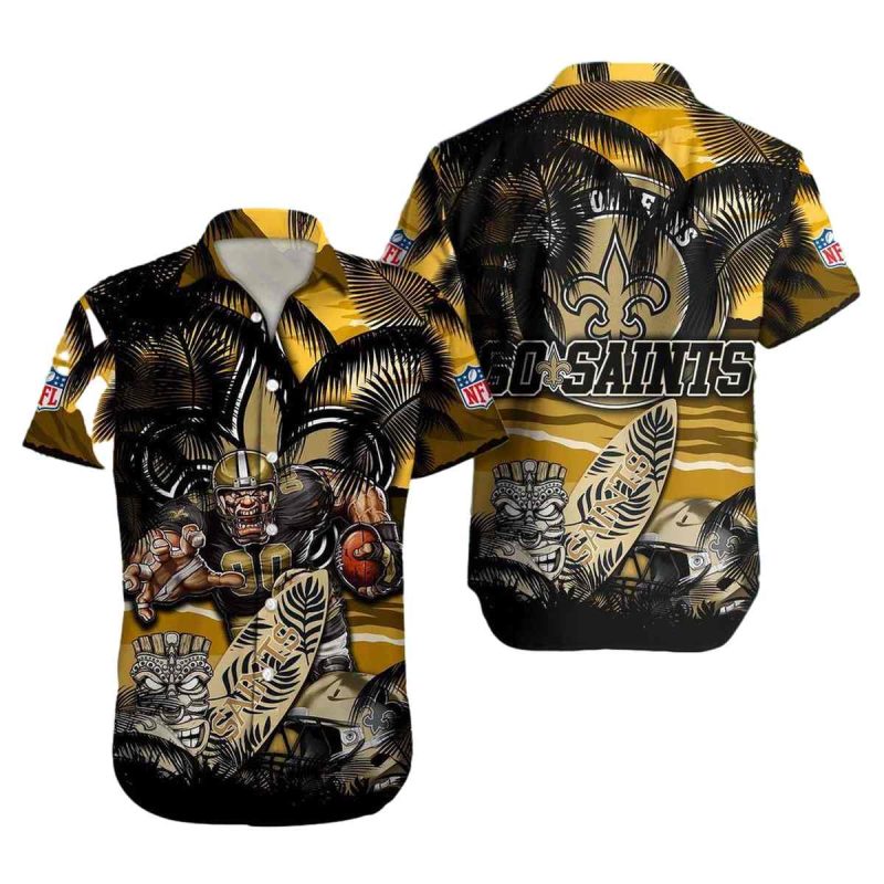 New Orleans Saints Mascot Go Saints Hawaiian Shirt - Moonbestprint