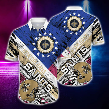 New Orleans Saints NFL Football Helmet Hawaiian Shirt, NFL Hawaiian Shirt Moonbestprint