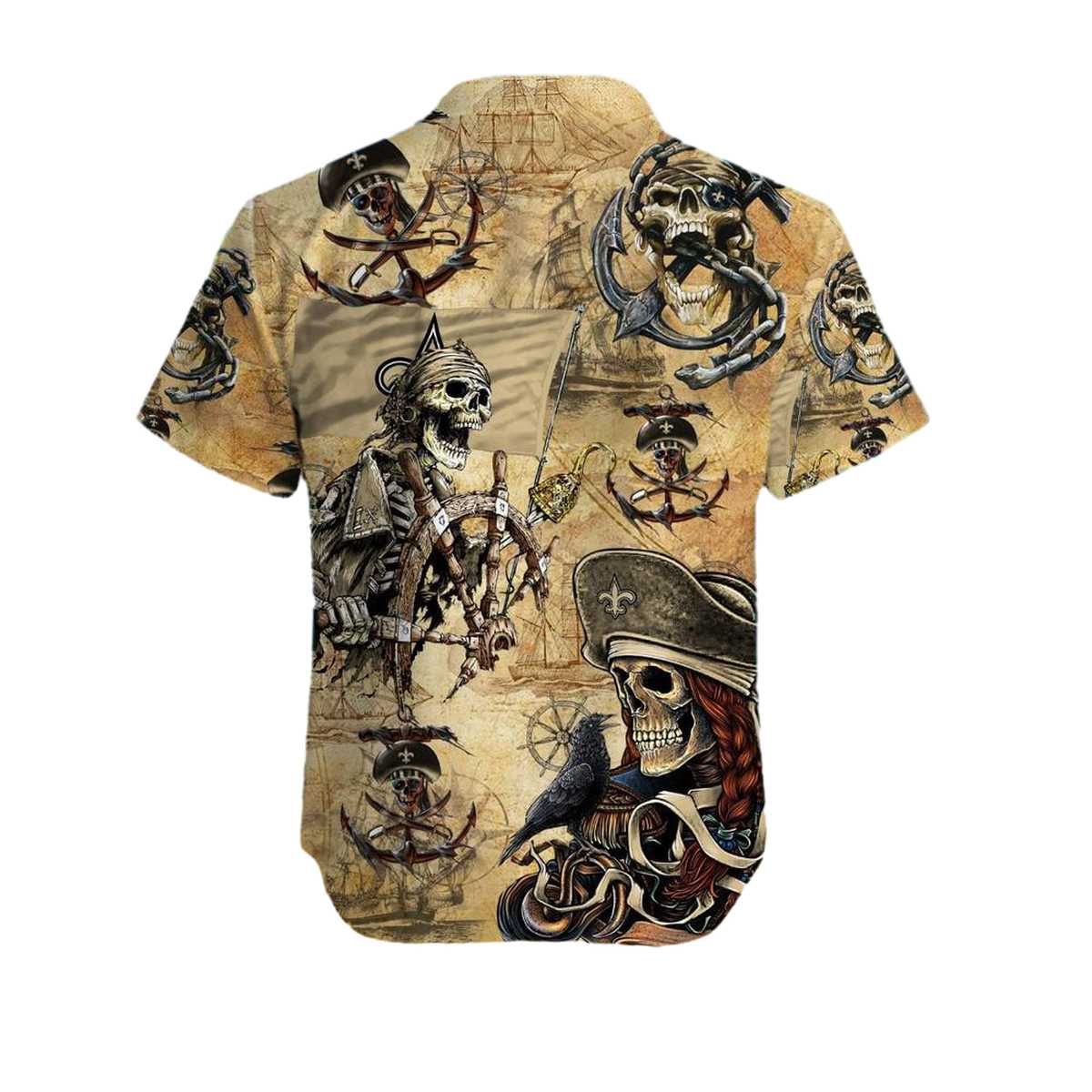 New Orleans Saints Pirates Retro Hawaiian Shirt - Moonbestprint