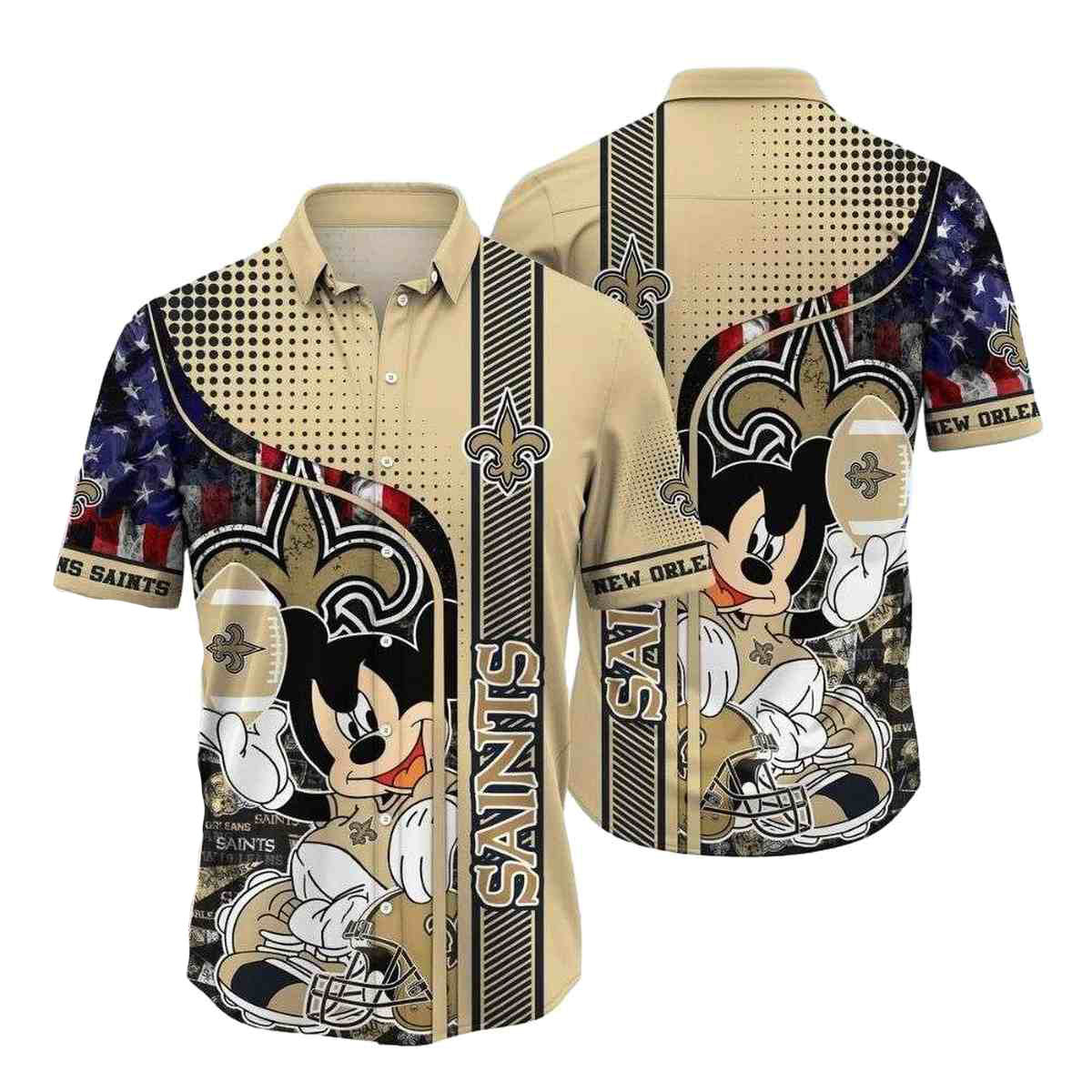 New Orleans Saints Player Mickey Hawaiian Shirt - Moonbestprint