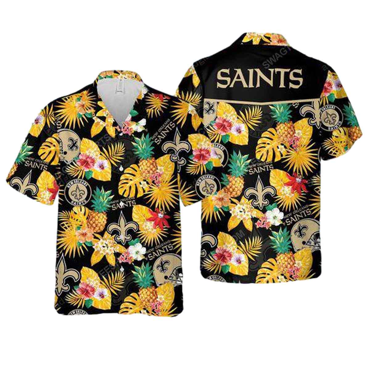 New Orleans Saints Tropical Summer Vacation Hawaiian Shirt - Moonbestprint